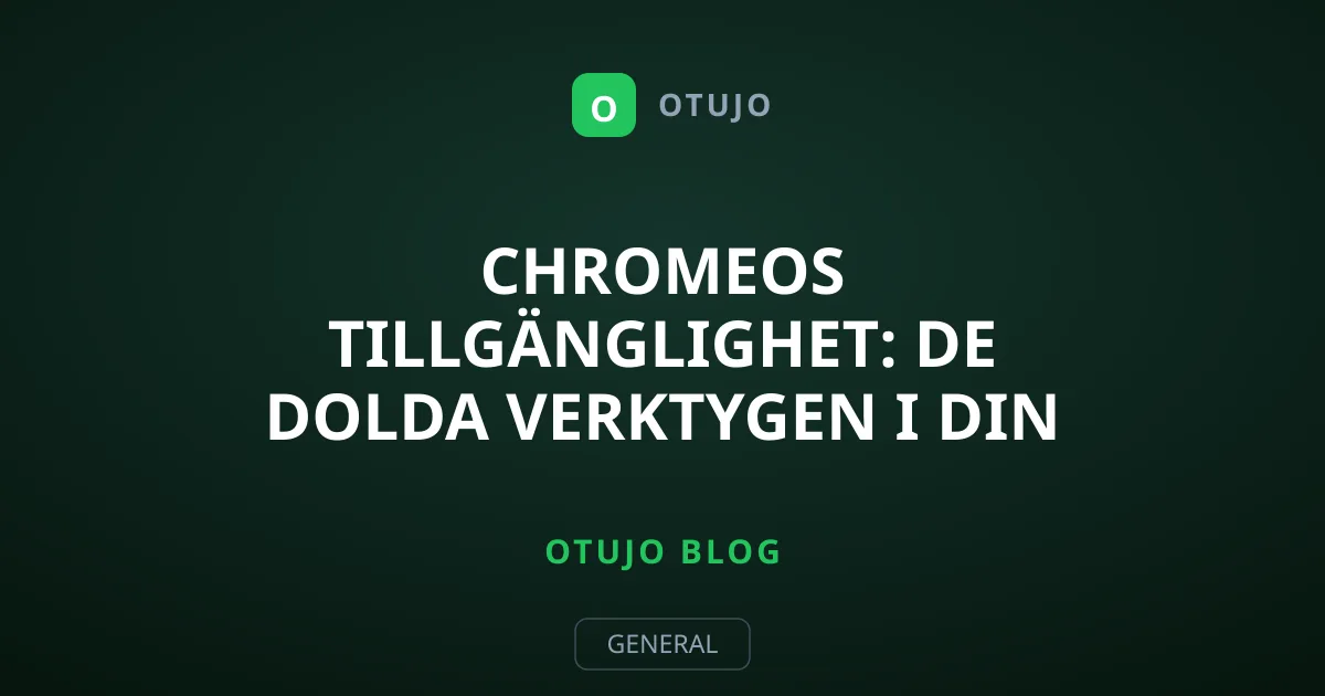ChromeOS tillgänglighet: De dolda verktygen i din Chromebook