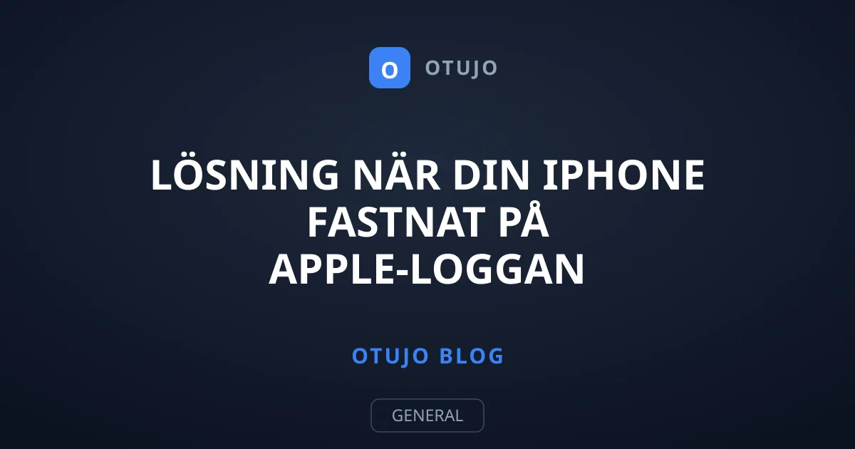 Lösning när din iPhone fastnat på Apple-loggan